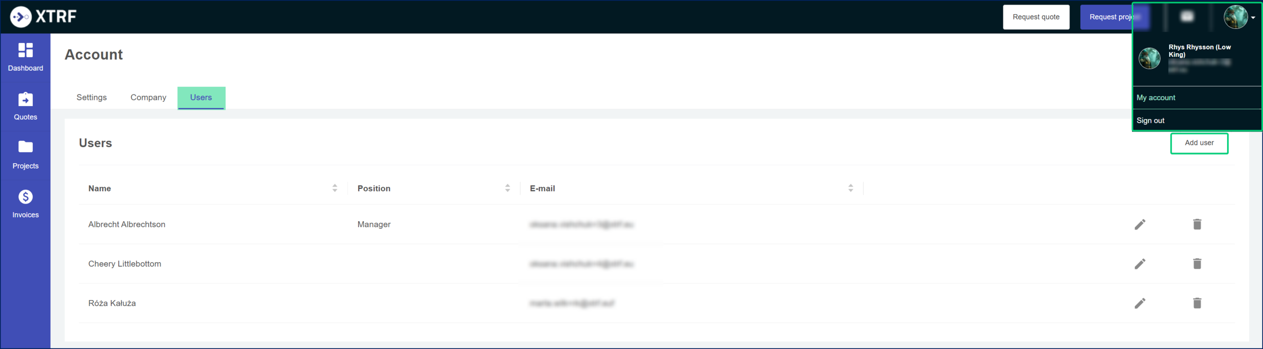 Add a new Client Portal 2.0 user