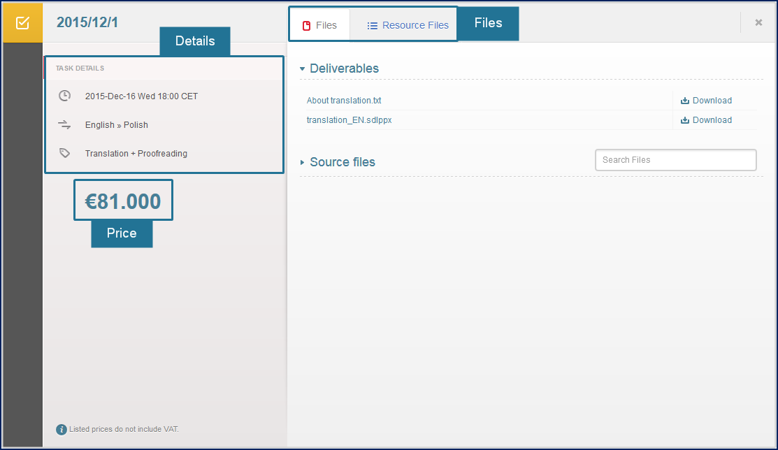 Task window