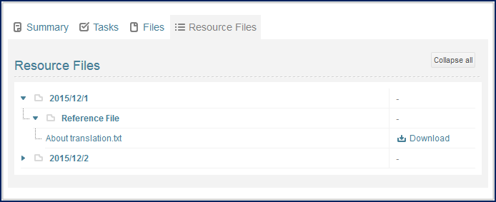 Resource Files tab